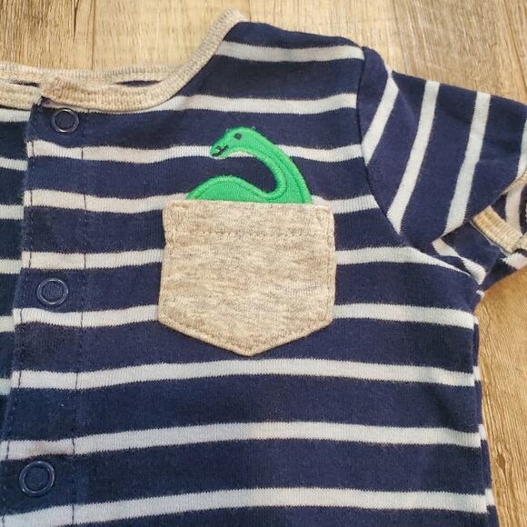 Carters 6 month striped one piece - Picture 2 of 6